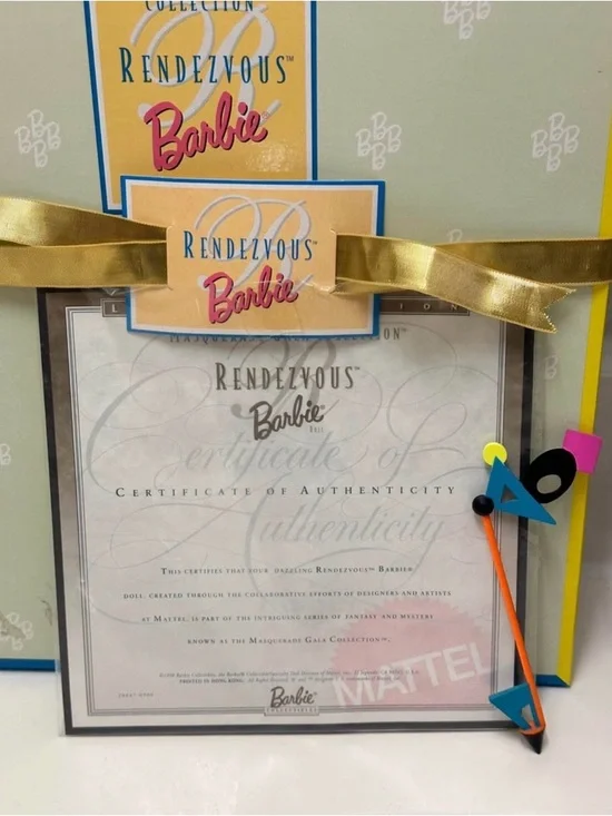 Rare Collector Rendez-vous Barbie 1998 Masquerade Gala Collection w/ Box - Picture 7 of 8